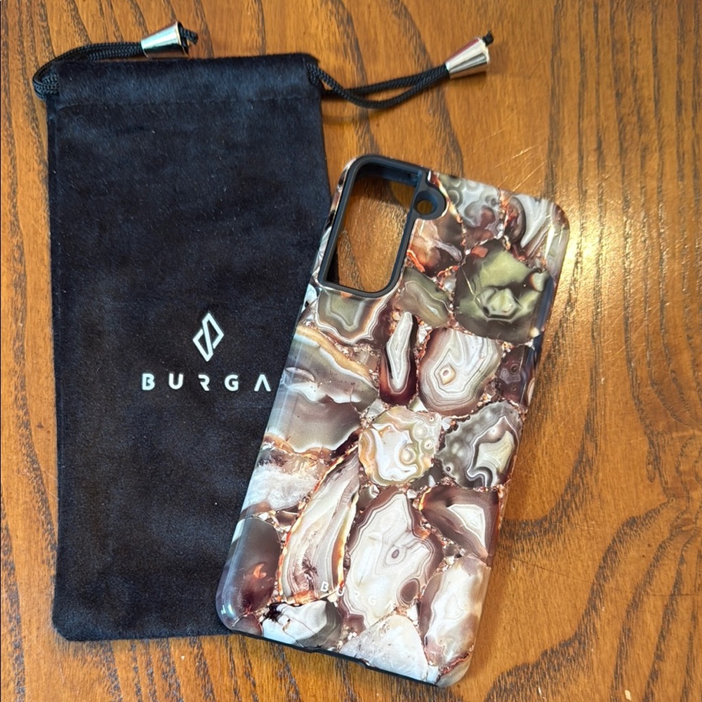 Agate Stone Phone Case - Brown for a Samsung Galaxy S21 plus